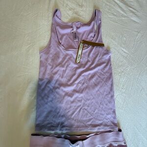 SKIMS Purple Pajama Tank Top